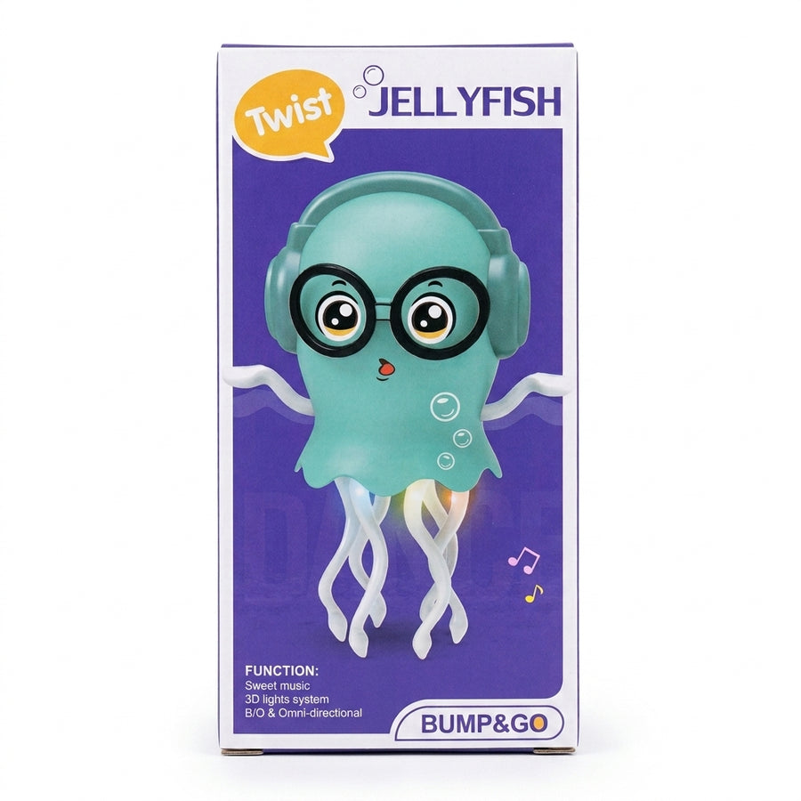 Dancing Jellyfish Toy for Kids – Light-Up Musical Octopus with 360° Rotating Tentacles | Mixed Colors